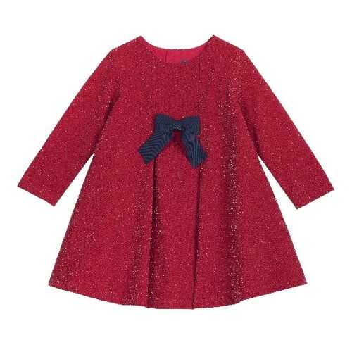Платье детское Chicco длинный рукав р. 116 цв.красный в Детки