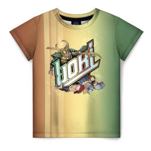 Детская футболка ВсеМайки 3D Loki and Thor, размер 86 в Детки
