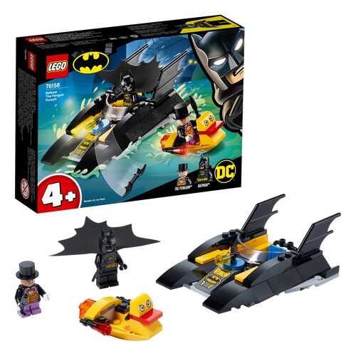 Конструктор LEGO DC Comics Super Heroes 76158 Погоня за Пингвином на Бэткатере в Детки