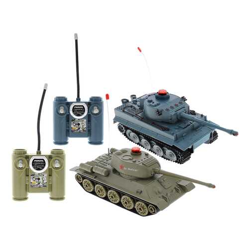 Танковый бой на радиоуправлении, в наборе: 2 танка Т-34 и Тигр в Детки