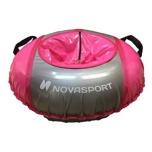 Санки надувные 90 см тент без камеры NovaSport розовый в Детки
