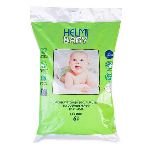 Пеленки детские Helmi Baby 58x60 см, 6 шт. в Детки